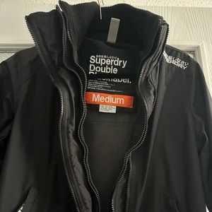 Superdry black label raincoat / windbreaker 🖤